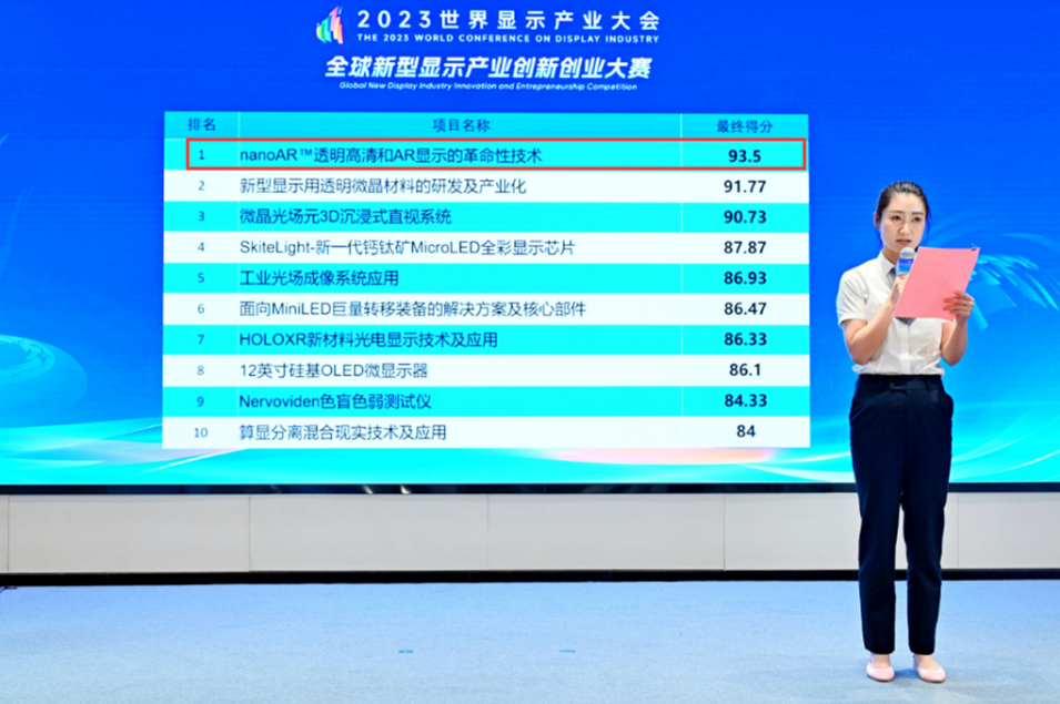 喜訊 I 光子晶體科技斬獲「全球新型顯示創(chuàng)新創(chuàng)業(yè)大賽」一等獎